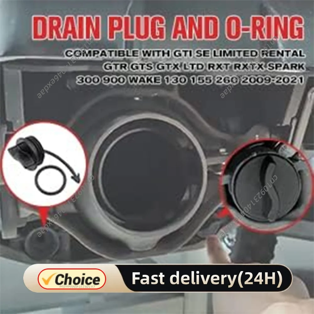 1-2 Set Water Clog Replacement Parts Drain Plug Assembly Replaces for GTI/GTR/GTX/RXPX/RXT/RXTX Spark Trixx 900