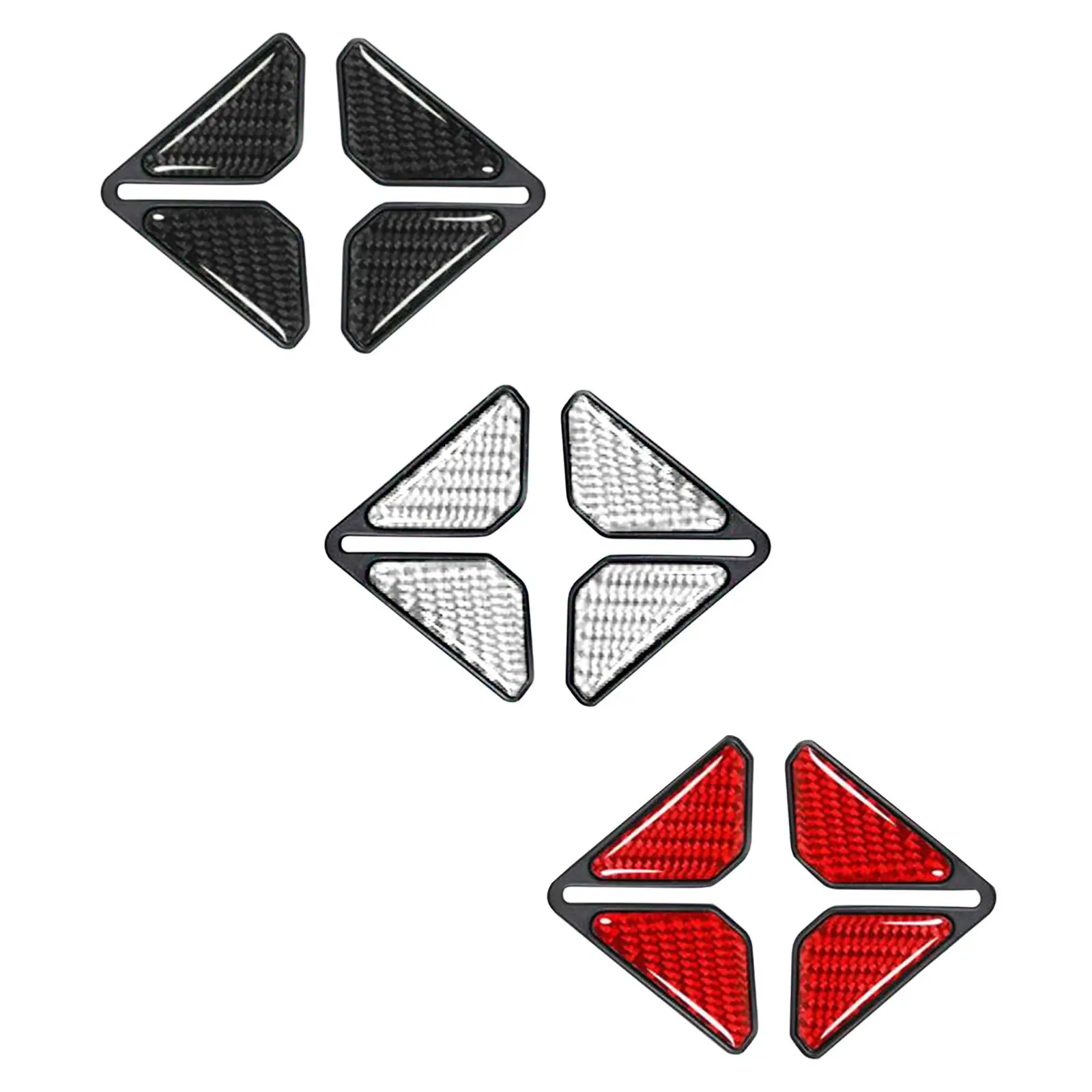 

2 Pieces Car Front Door Anti Collision Corner Guards Carbon Fiber Pattern