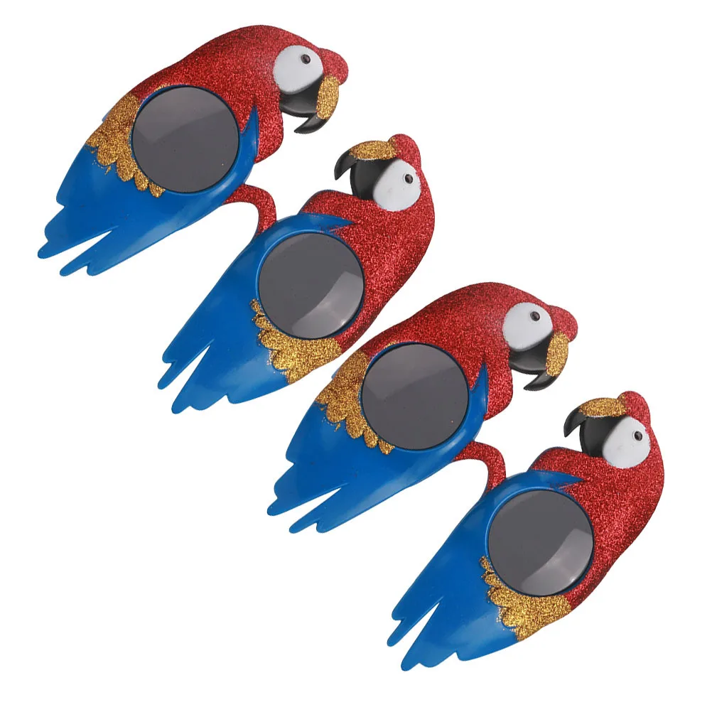 

2Pcs Funny Party Eyeglasses Glitter Parrot Shape Novelty Eyewear for Dancing Festival Cosplay Decorative Props Birthday