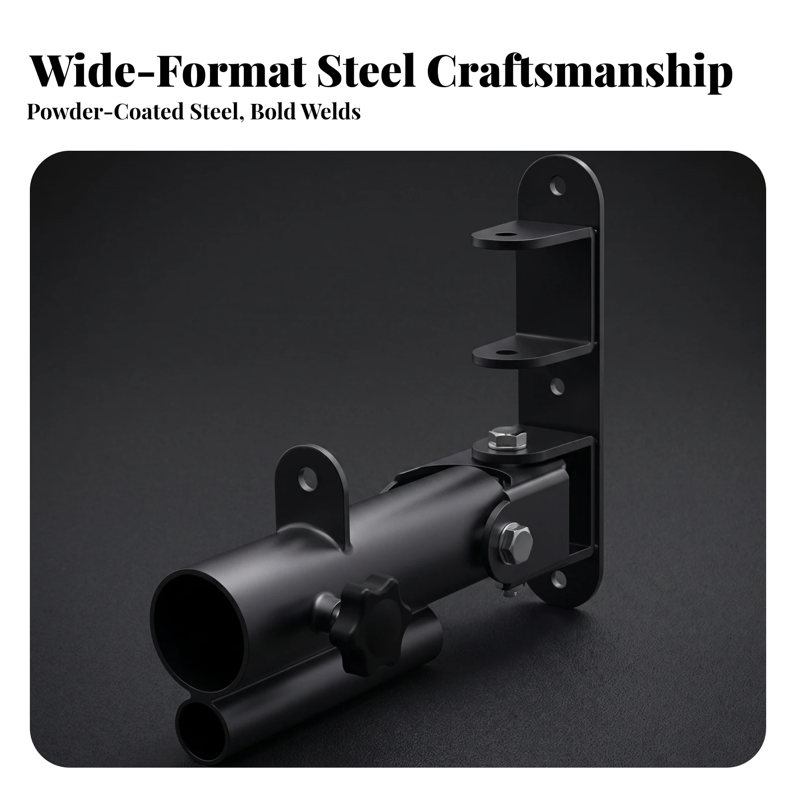 Row Attachment Bracket Compact Wall Mount Barbell Holder Barbell Wall Mount Hanger Easy to Install Hardware Rust-Resistant