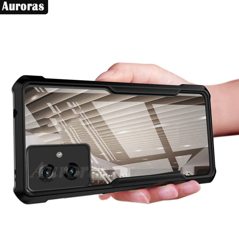 Funda a prueba de golpes para Moto G55 G35, carcasa protectora transparente Bakc, Airbag, funda delgada para Moto G35 G55