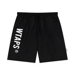 WTAPS Men's Sports Casual Shorts Japanese Cotton Fashion Shorts Fast Drying Drawstring Beach Shorts Loose Jogging Shorts