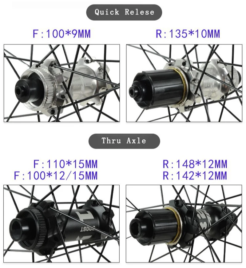Pasak Mtb Wheelset 27.5/29er Tubeless Ready 28 Holes Center Lock Disc Brake 54T Ratchet 12s Hub Driver Presta Valve