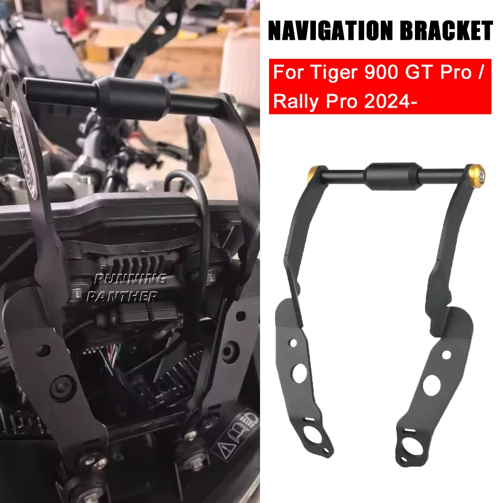 For Triumph Tiger 900 GT /Pro/Rally Pro 2024- Motorcycle Accessories Navigation Bracket Phone Holder GPS Plate Support 12MM/22MM