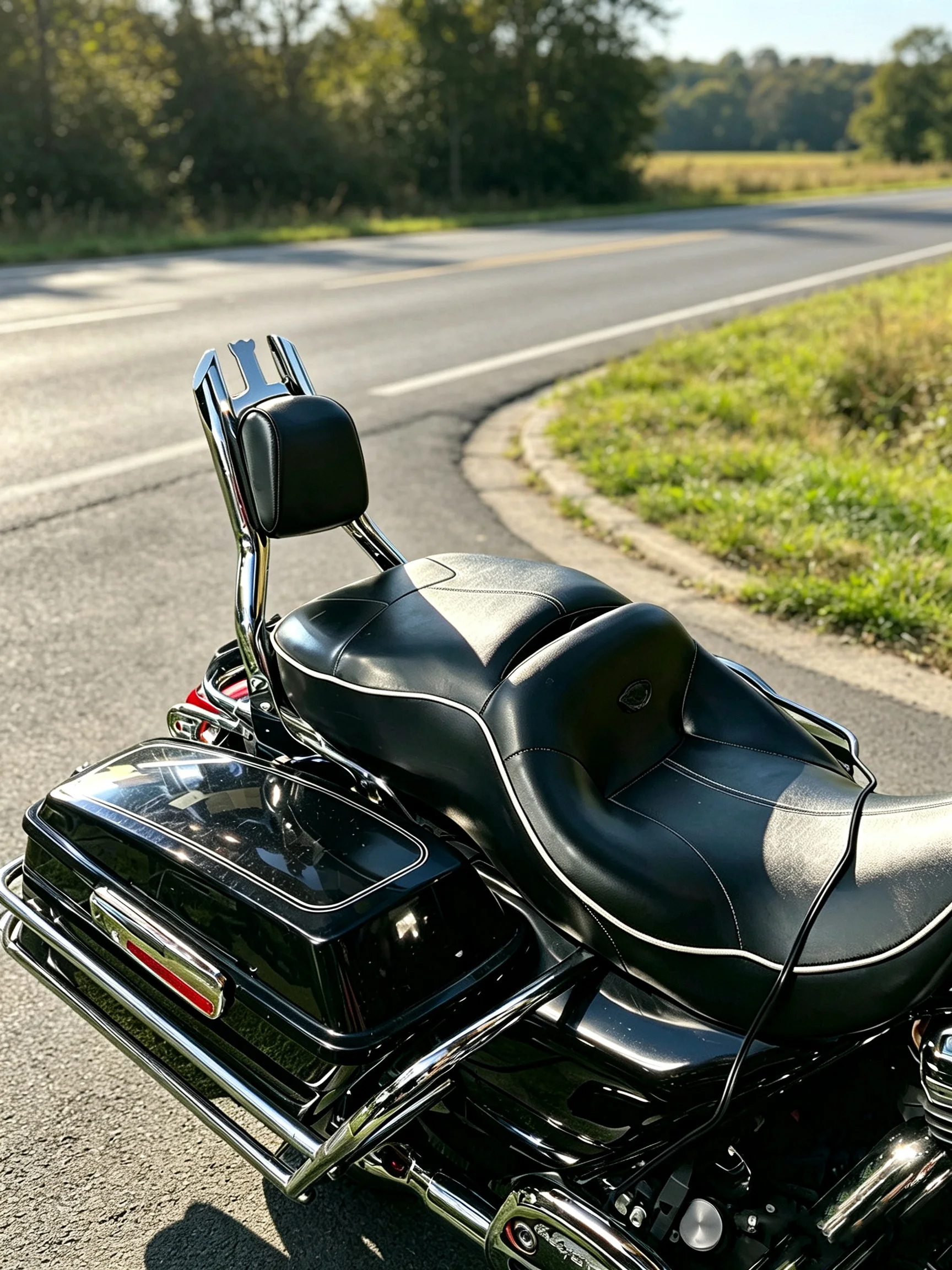 For Harley Touring 97-08 Road King Electra Glide Street Glid Detachable Motorcycle Backrest Quick Release Passenger Sissy Bar