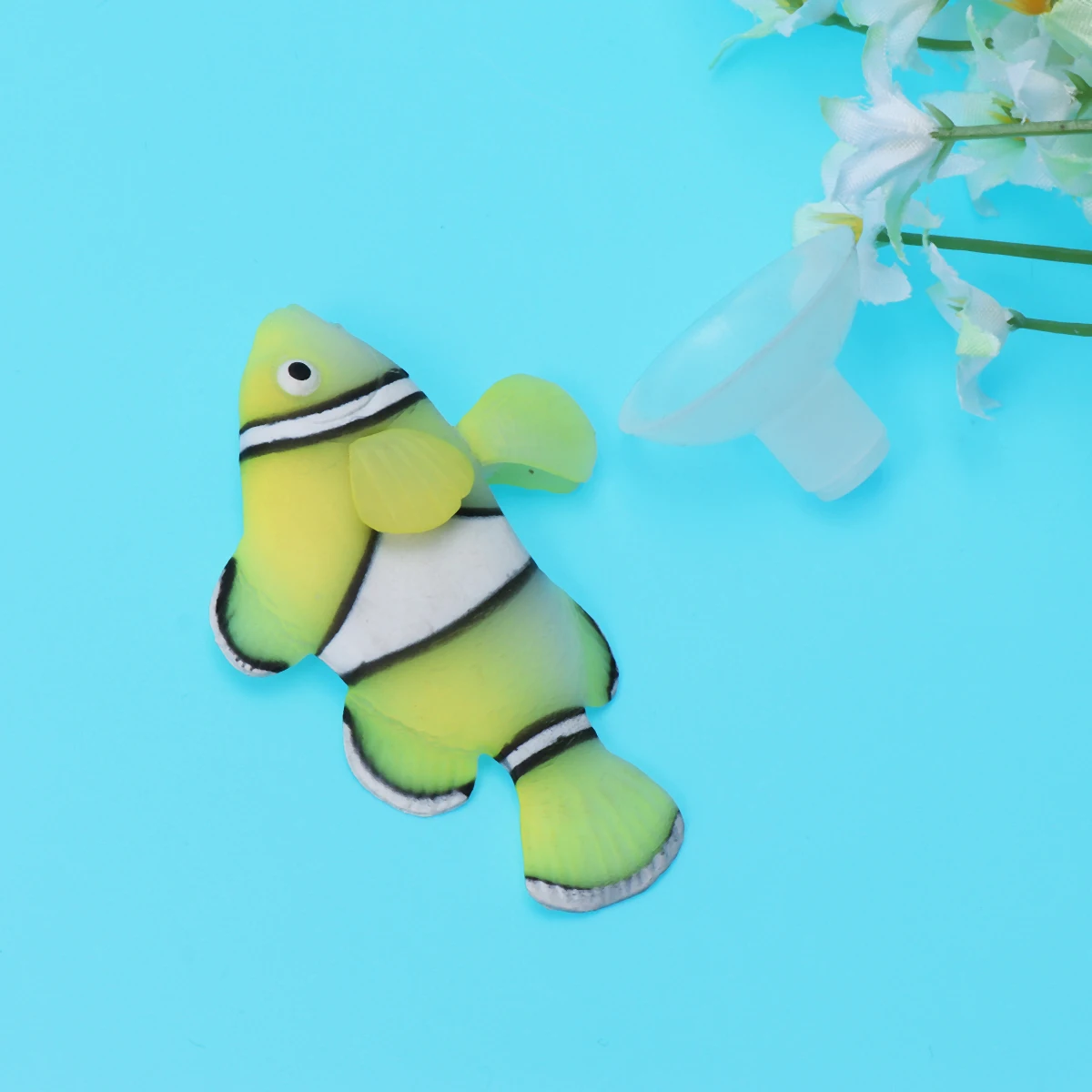 

1pc Aquarium Decoration Artificial Fish Tank Decoration Realistic Swimming Ornament for Aquariums Yellow Faux Fish Decor