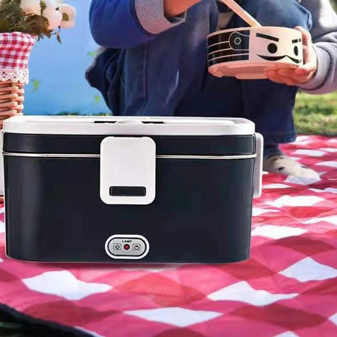 Large Capacity Portable Microwave Oven is Suitable for Cars Trucks Homes / Offices US Plug Gray HOT