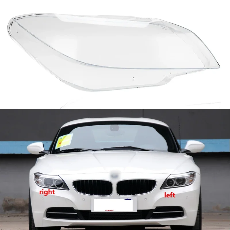 For BMW Z4 E89 E85 2009-2013 Headlight Cover Shade Transparent Lampshdade Headlamp Shell Plexiglass Replace Original Lens