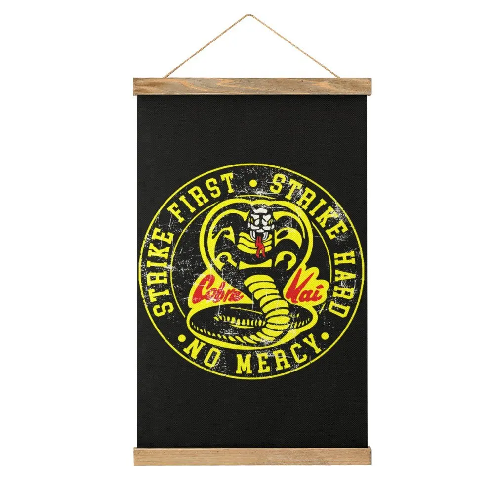 Canvas Hanging Picture Vintage Looking Cobra Kai HD Graphic Pr Creative Cool Mural Bar Craft Decoration  Style Decorate