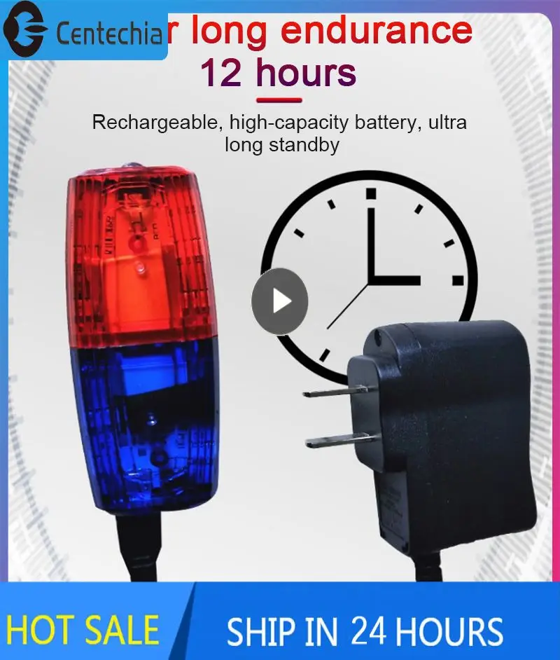 Red Blue LED Shoulder Warning Light Police Shoulder Clip Light  Sanitation Worker Safety Patrol Alarm Flash Signal Strobe Lamp