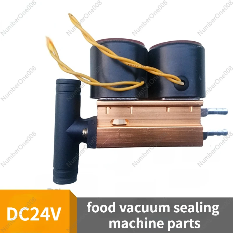 24V 220V Conjoined solenoid valve for vacuum packaging machine chamber vacuum vent valve split heating module integrated