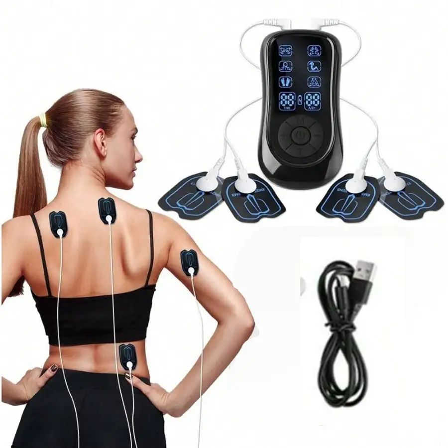 Digital Meridian Therapy Device With Middle Frequency Massage, Ems & Tens Pulse Massager,Electric Therapy Pads