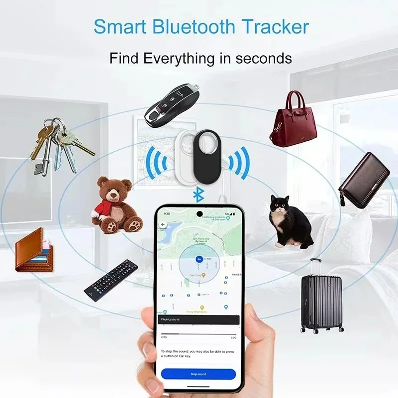 Positioning Far Away Tracker Long-Distance Finder for Android Google's Find Hub Voice Locate Smart Tag for Samsung Xiaomi GMS view 5