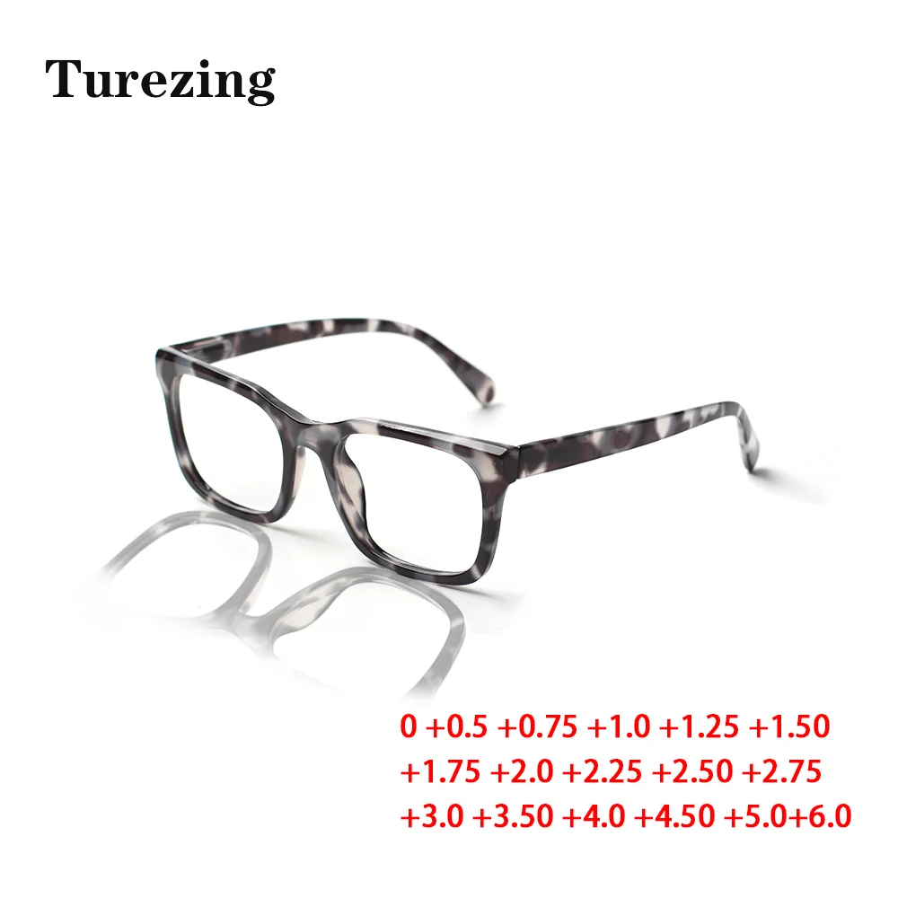 Turezing 4 Pack occhiali da lettura da vista cerniera a molla uomo donna occhiali da Tortoiseshell lettore HD Diopter + 1.0 + 2.0 + 3.0 + 5.0 + 6.0