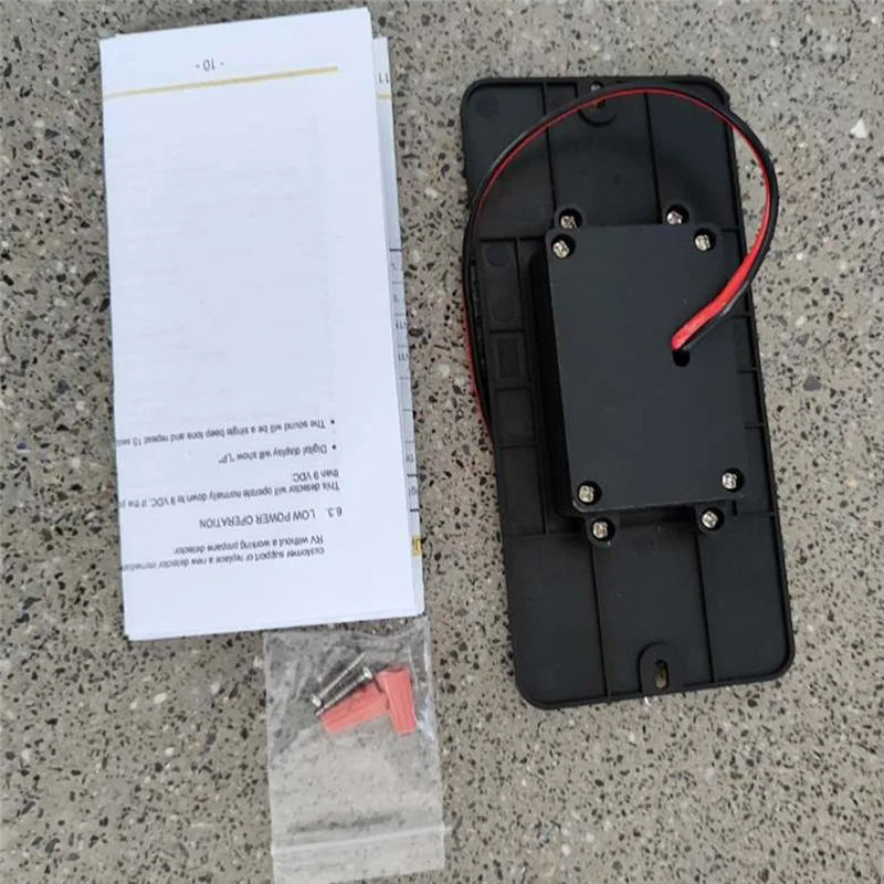 Sistema de alerta de segurança de gás propano AT28-Motorcoach, preto, com alarme alto de 85Db, DC 12V, projetado para Rvs