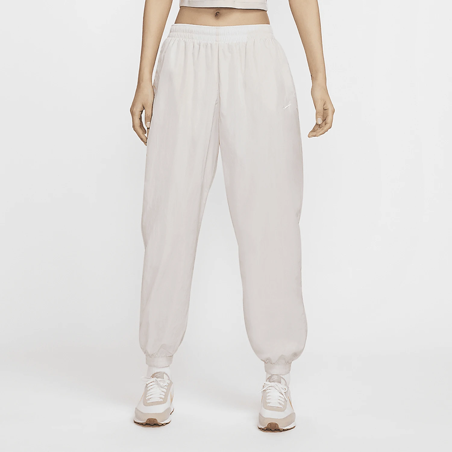 ナイキ純正-2024年新作-レディース-日焼け止め-ミッドライズ-ルーズウーブンパンツ-fv7669-110