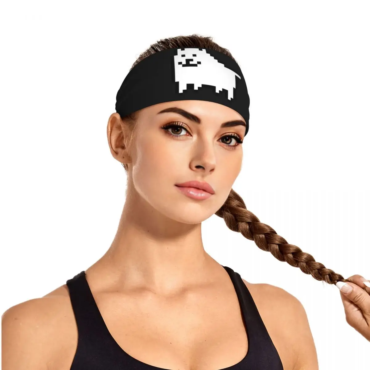 

Custom Annoying Dog In Space Undertale Toby Video Game Rpg Sweatband for Men Women Quick Drying Sports Sweatband Gym Yoga