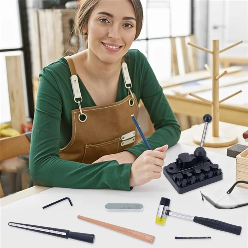 AB35-Ring Bender Tool For Spoon Rings Spoon Ring Maker For Jewelry Making Ring Machine