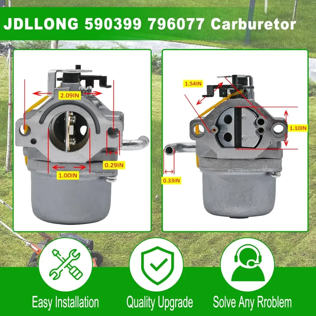 590399 796077 Carburetor for 21A807 21A877 21A902 21A907 21A977 21D807 215702 Lawnmowers Engine Carb with Air Filter and Fule Pu
