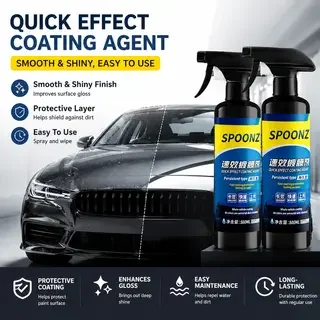 

Car Coating Spray Quick Effect Coating Agent Quickly Wax Oil Coat Emulsion Waterless Scratch Cleaner Wash Film Glass Polish Y9F5