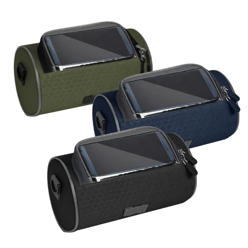 Bicycle Front Packages Battery Car Headbag Anti-splashing Water Front Beam Handle Suitcase Touch Screen Cycling Bag Cross-body