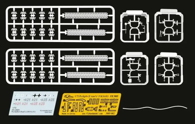 플라이호크 FH3005 1/72 독일 Pz. Kpfw II Ausf J 모델 키트, VK.16.01