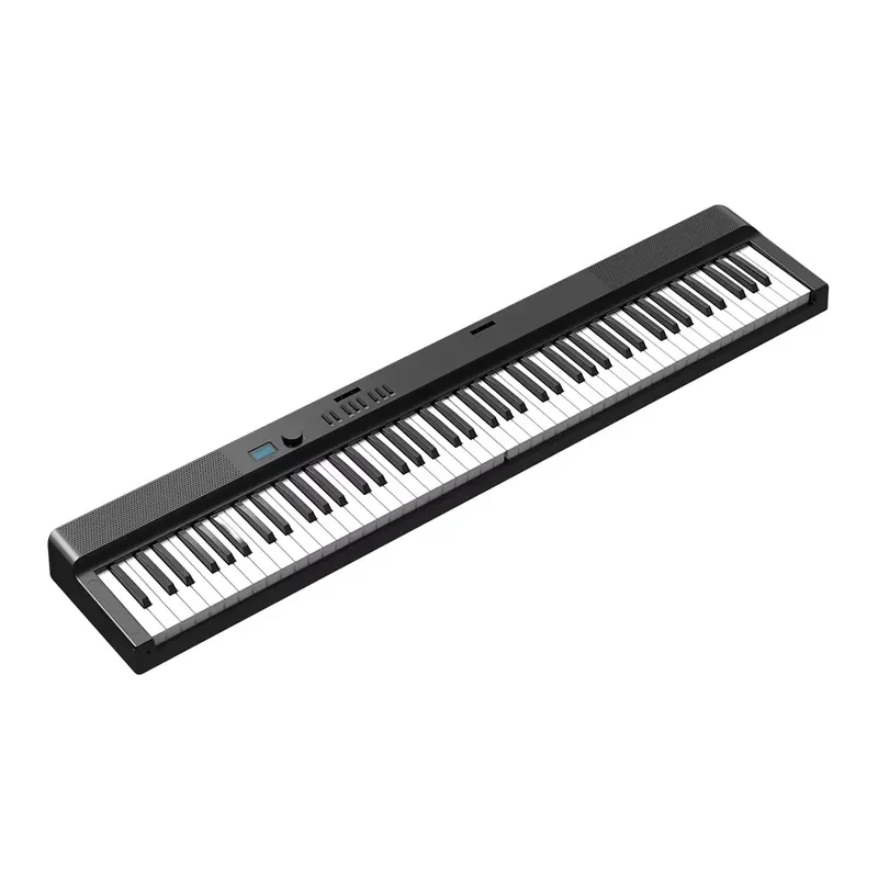 Portable 88-Key Folding Electronic Piano with Smart Teaching Lights for Kids & Adults