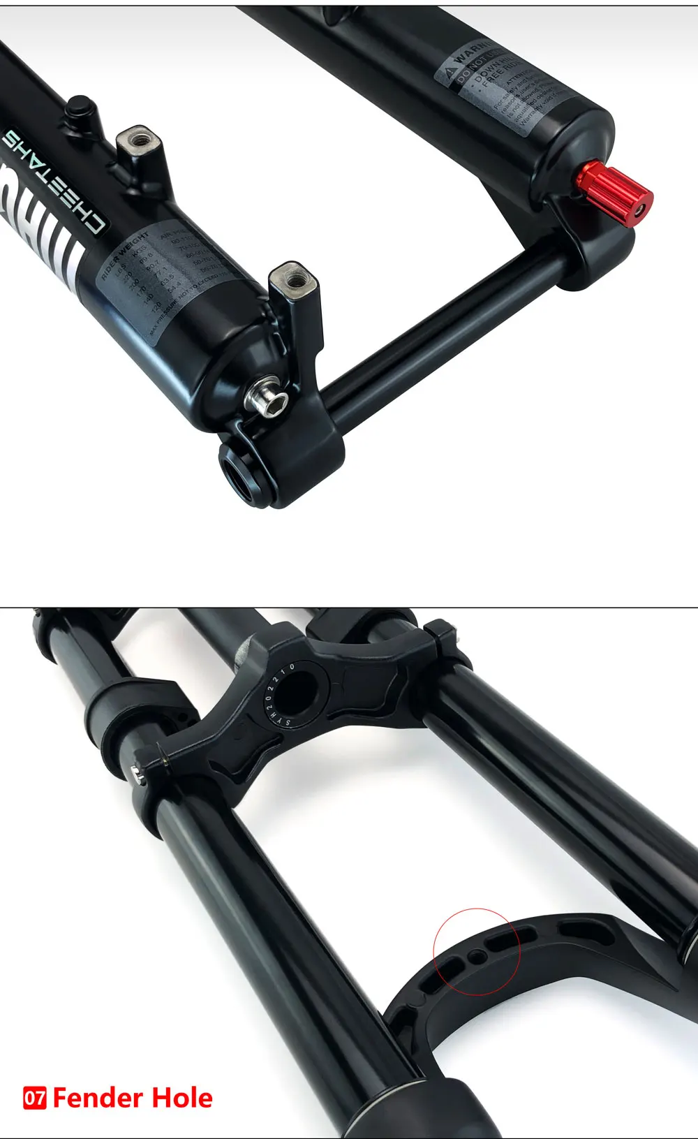 MAGICBROS MG-FK328A Double Shoulder MTB Air Fork 180mm Travel 26/27.5/29" QR/TA Axle 32mm Stanchion Aluminum-Magnesium Alloy