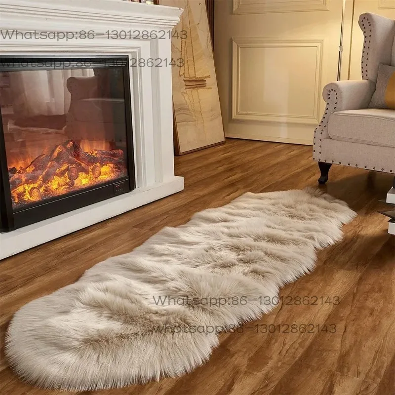 Plush carpet suitable for children's luxury fur bedroom, bedside living room, sofa area