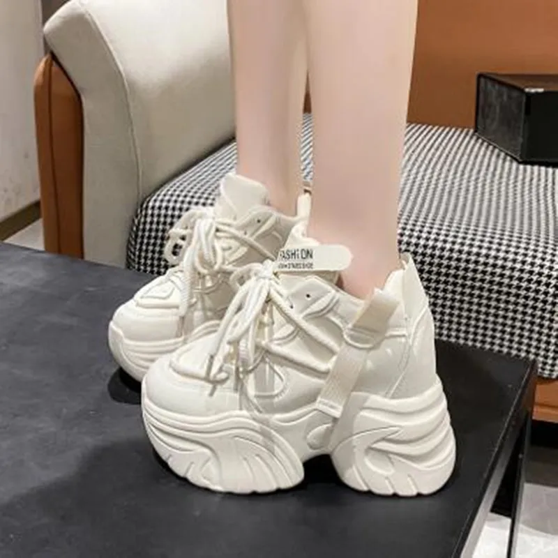 New Autumn Winter Women Warm Sneaker High Platform Fur Snow Shoes Fashion Ladies Trainers Chunky Sneakers Woman Zapatillas Mujer
