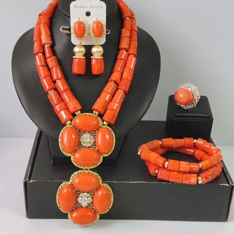 african-jewelry-woman-traditional-marriage-real-coral-beaded-necklace-sets-nigerian