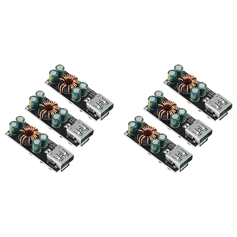 

ABBP-6PCS 60W 6-35V DC To USB Type C PD 3.0 QC4.0 + & Type A QC3.0 DC Fast Charge 12V 24V Step-Down Power Module