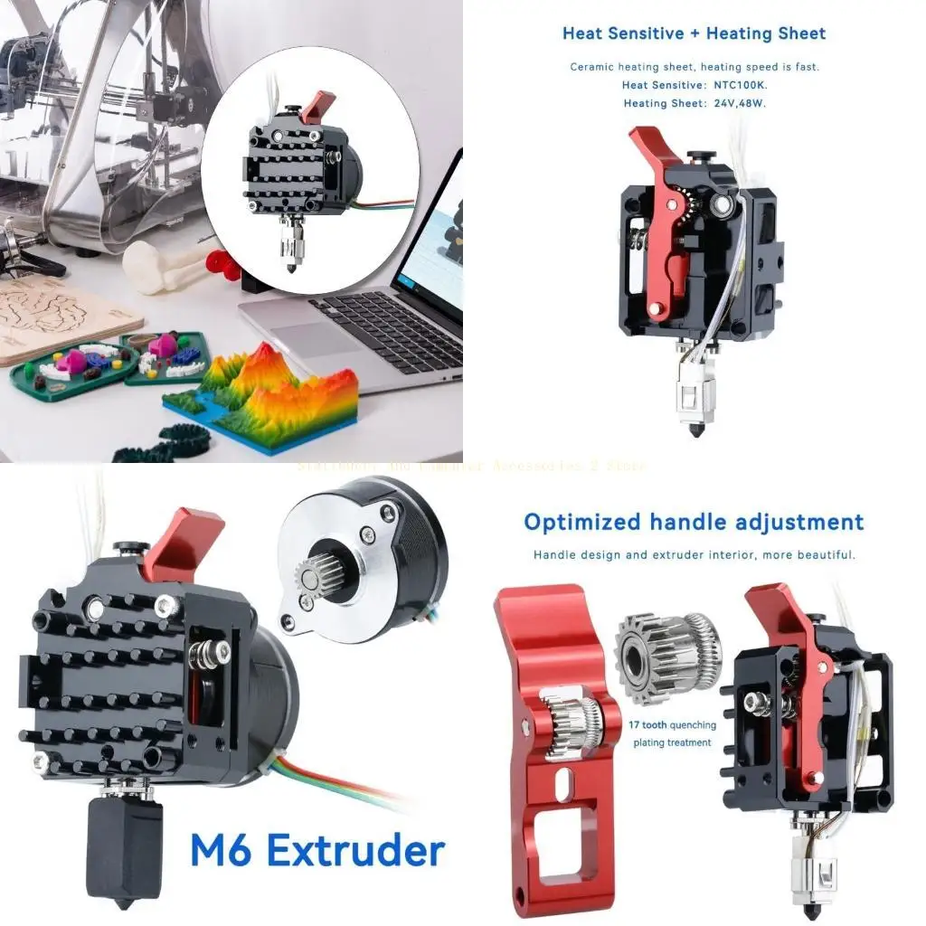 

All Metal Extruder with MotorFor Ender3 CR10 Direct Drive All-in-One
