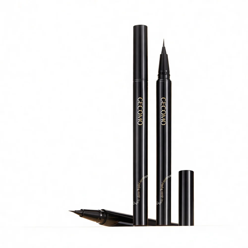 GECOMO Ultra Fine Liquid Eyeliner Waterproof Quick Dry Eye Makeup Pencil Long Wearing Precise Line Professional Cosmetic