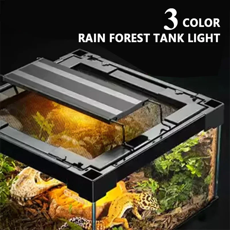 General Purpose Fill Lights Reptile Lamp 3 Color Feeding Box Light Landscape Lighting Repteis Acessorios for Turtle Lizard Snake