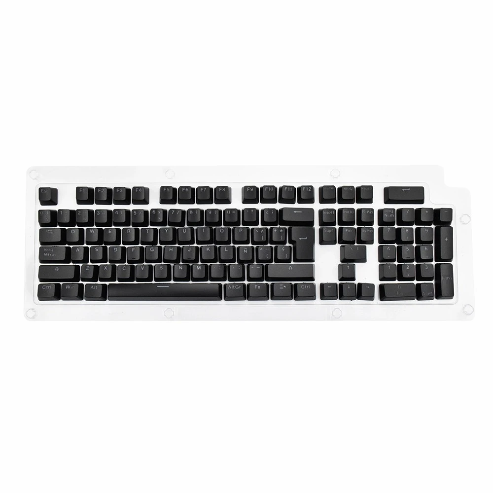 

Spanish Keycaps for Mechanical Keyboard Compatible with MX Switches Double Shot (Total 105 keycaps)