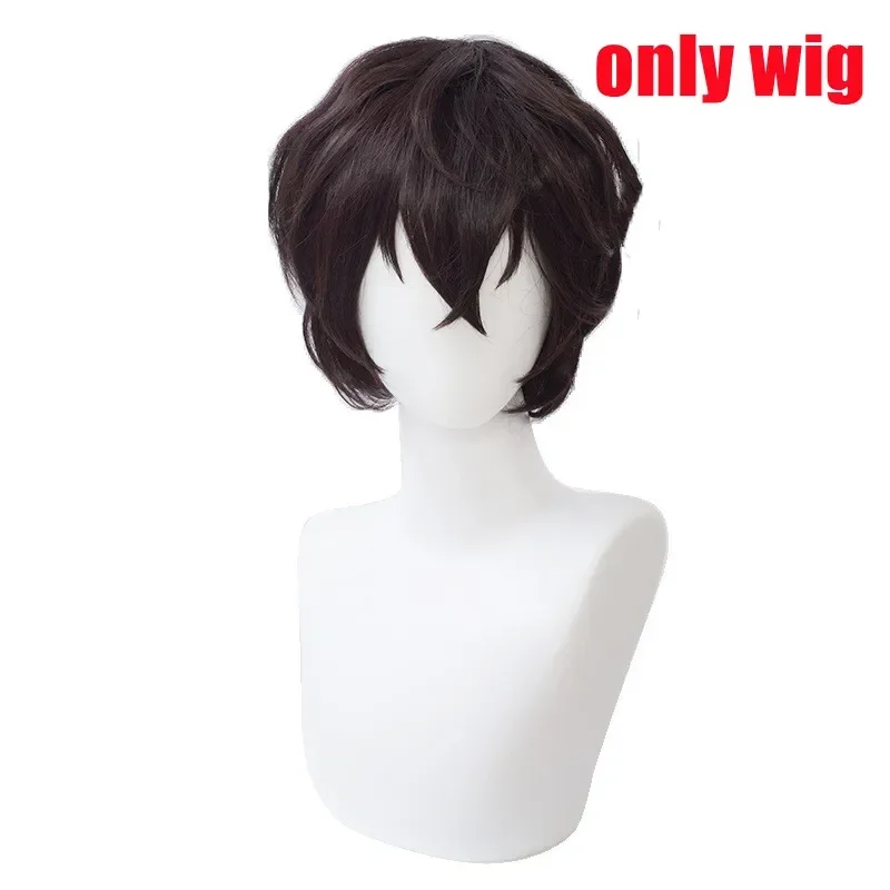 Disfraz de cosplay de Anime Bungo Stray dogs, Dazai, Osamu, gabardina negra, traje de Halloween, ropa de fiesta de navidad