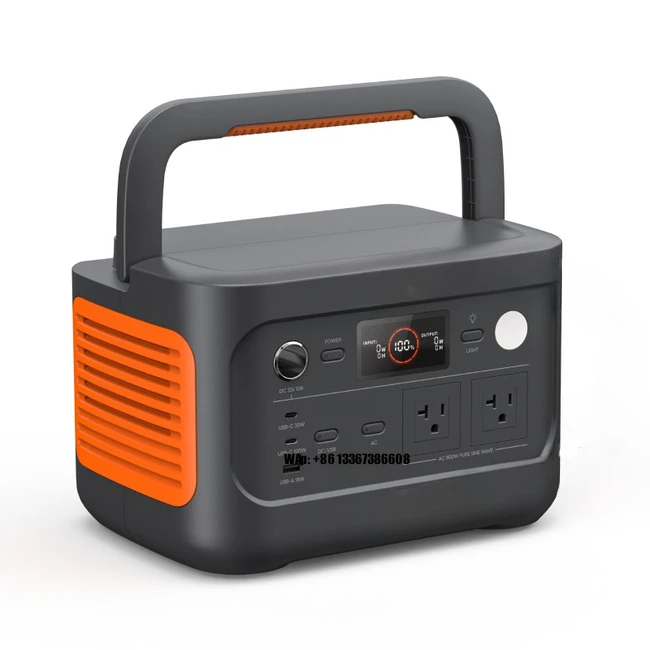 Portable 633Wh Solar Generator EU UK JP Remote Backup Power Self Driving Flashlight Outdoor Emergency Pure Portable