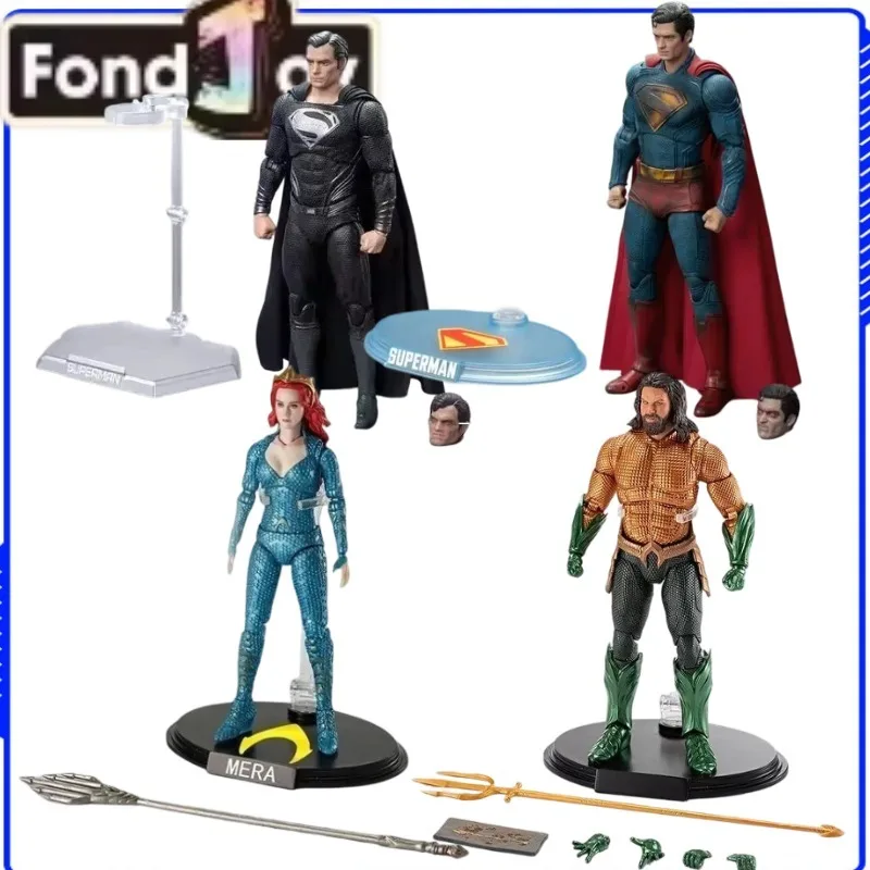 Figura de Acción Original Fondjoy a Escala 1/9 de DC, Mera, Superman, BATMAN, Aquaman, 19 cm, Articulada, Coleccionable, en Stock