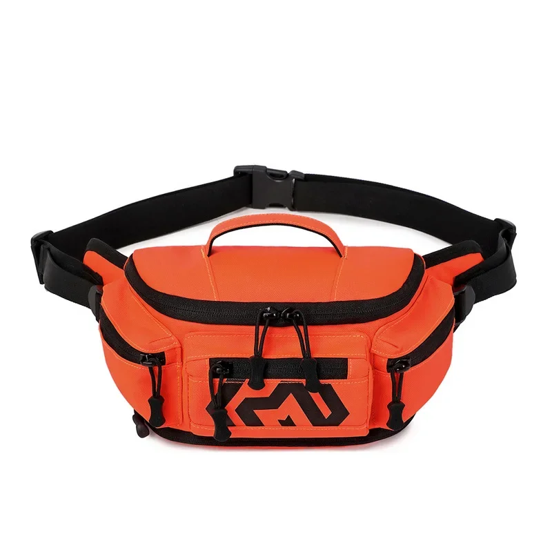 Sac de taille orange pour moto, sac de poitrine d'équitation, équipement de moto, sac à bandoulière en gros d'usine, sacs à dos de sport étanches