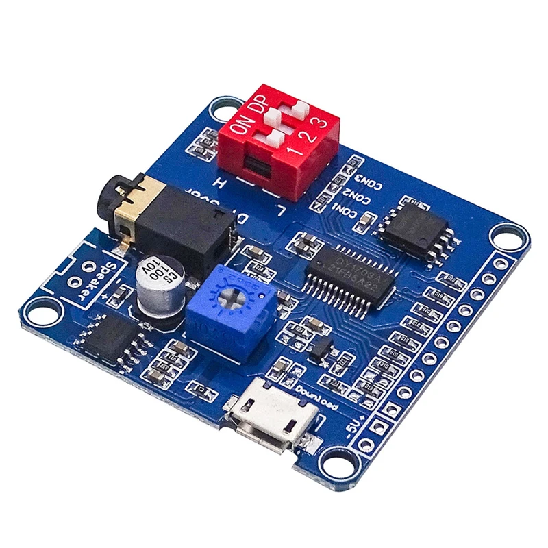 

1~50Pcs DY-SV8F MP3 Voice Playback Module 1-to-1 Triggering Serial Port Control Playback USB Download 8M Storage