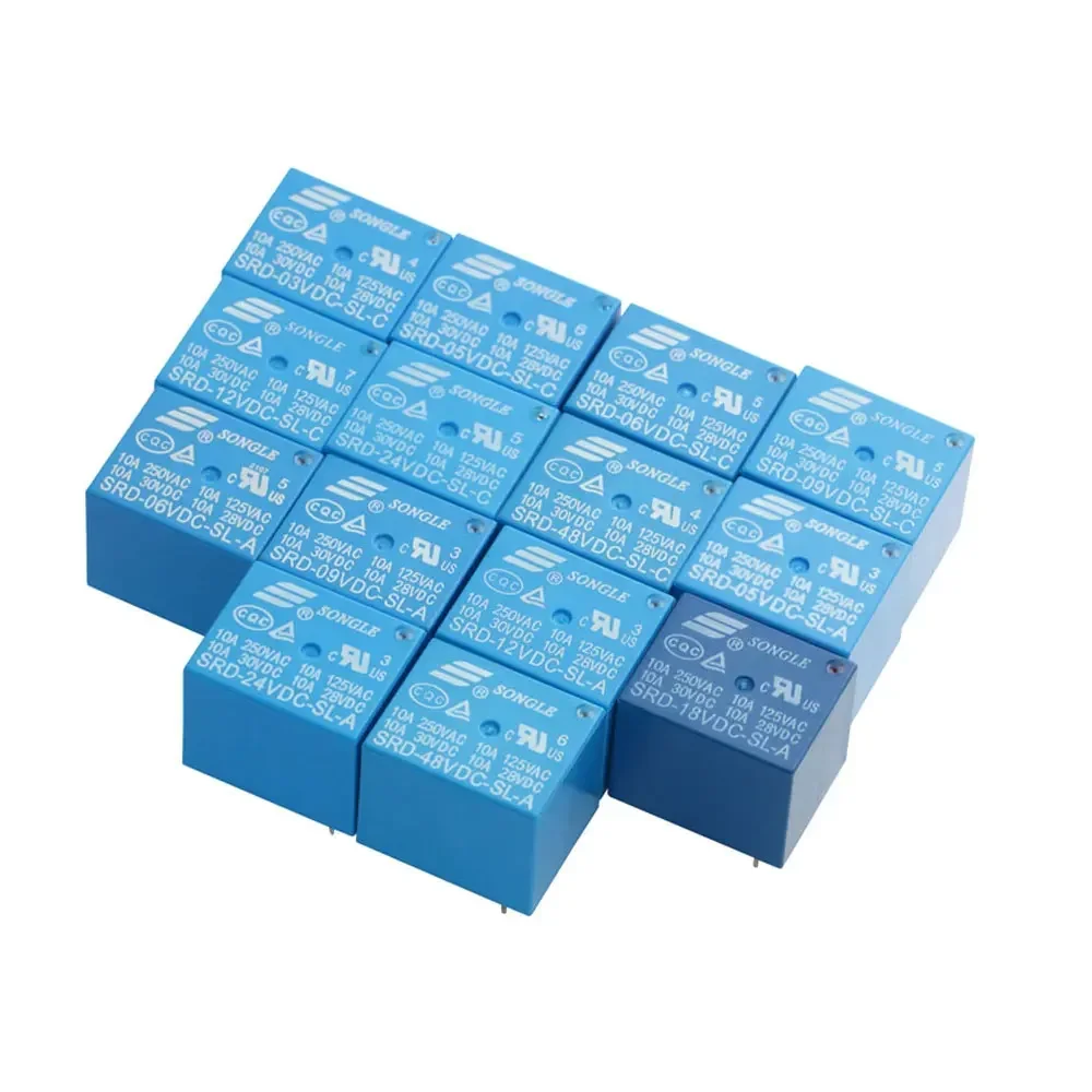 10Pcs Relay SRD-05/… - image