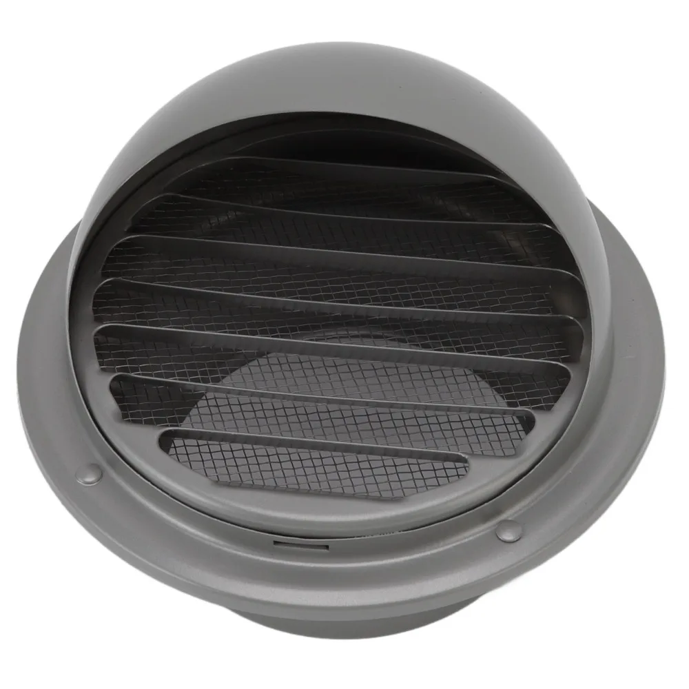 4 Inch Diameter Louvered Vent Cover Round With Fly Screen Mesh Air Vent Grille Thickened 304 Stainless Steel Vent For House