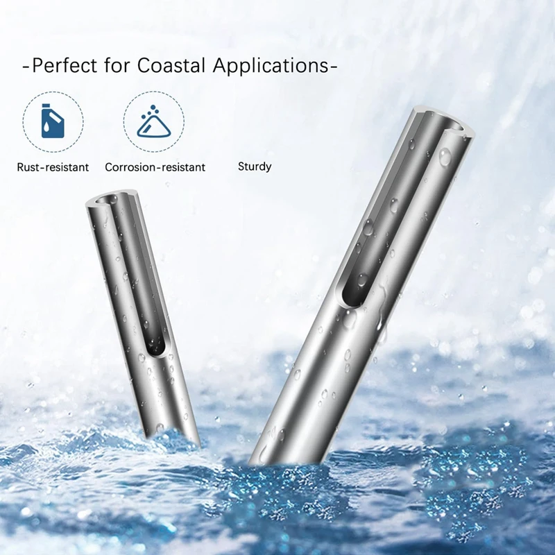 AA01-1/8 Inch Invisible Cable Railing Terminal Toggle Anchor Angle, Stainless Steel Adjustable Cable Railing Hardware