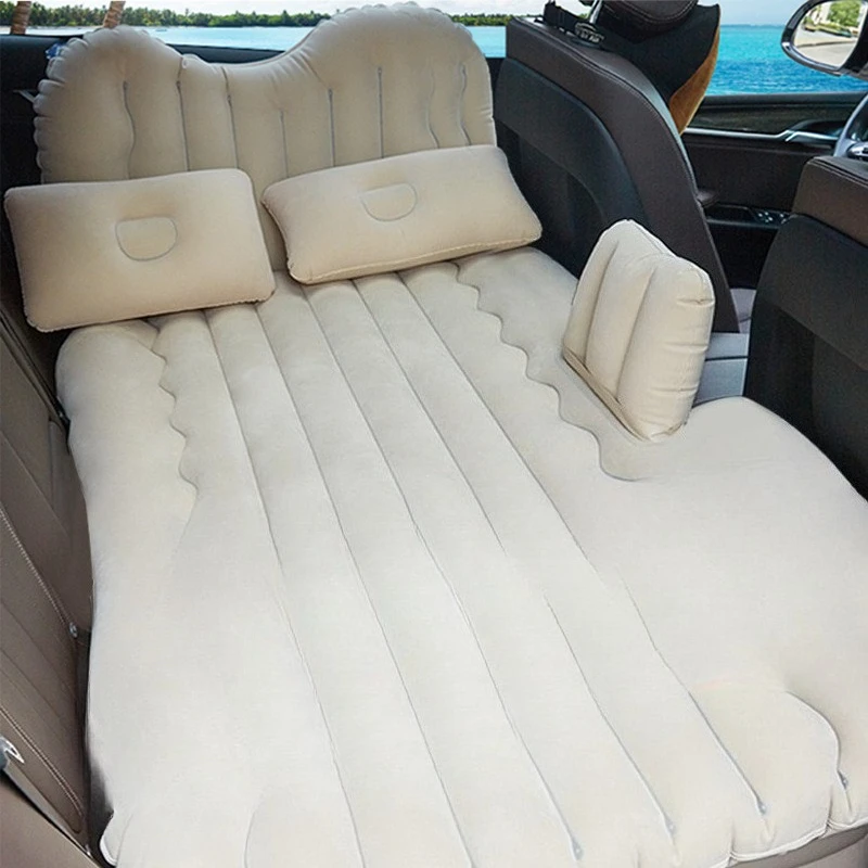 Portable Car Rear Seat Air Mattress - Inflatable Sleeping Bed, Comfortable In-Car Sleep Essential