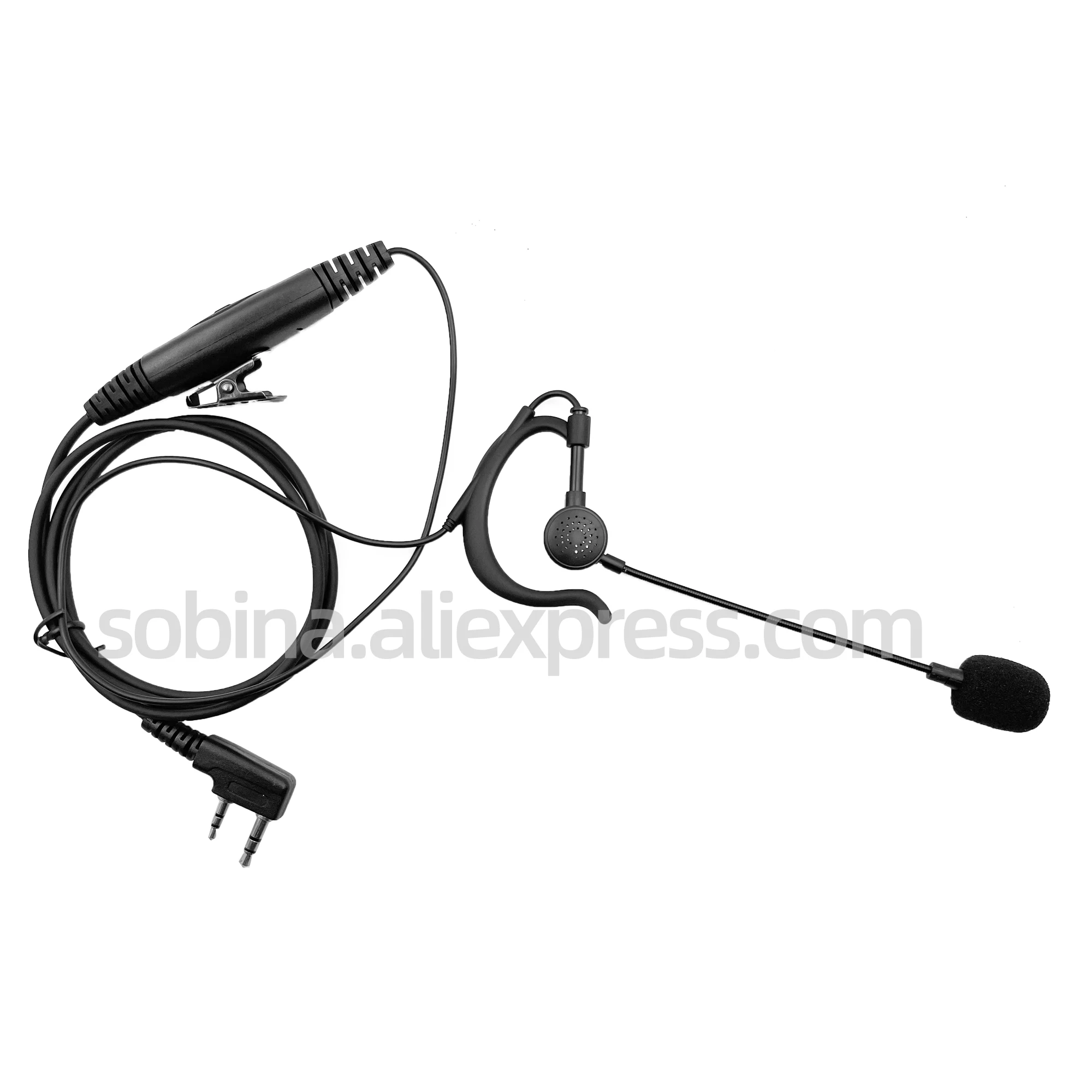 Nuove cuffie Ear Rod Big PTT auricolare Mic auricolare tattico per Linton Kenwood Puxing Baofeng Radio