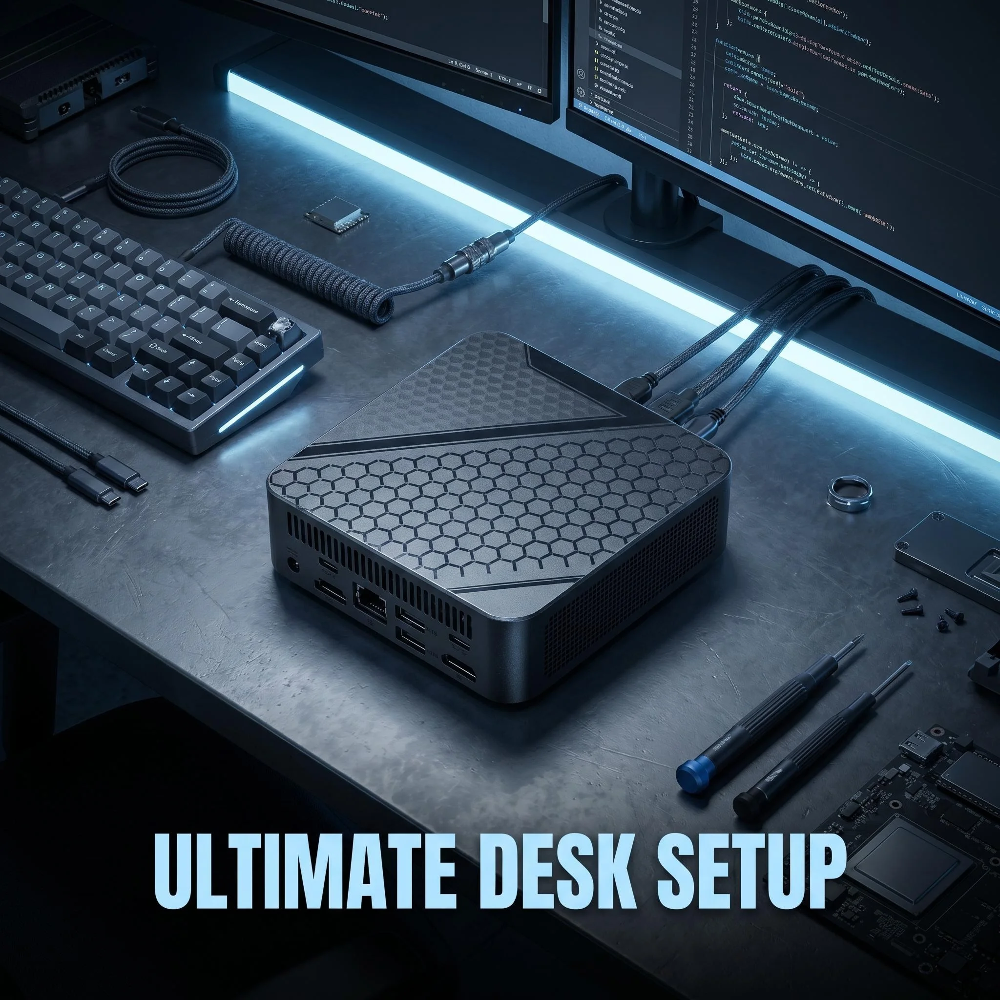 2026 인텔 코어 I9-8950HK 게이밍 미니 PC 16GB 램 1TB/2TB SSD 4K WiFi6 BT5.2 컴팩트 미니 데스크탑 컴퓨터 (사무용/게이밍용) 썸네일 3