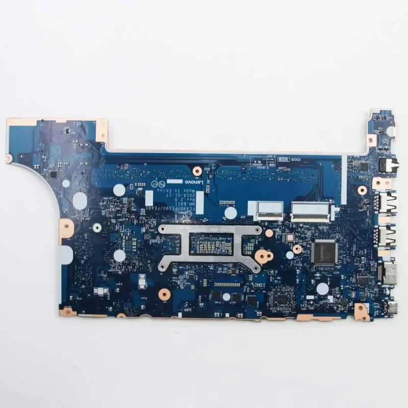 High QualityFor Lenovo Thinkpad E490 E590 Laptop Motherboard NM-B911 Mainboard I5-8265U RX550X 2G 100% Tested Okhigh - Quality