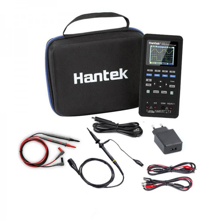 Kit de osciloscopio digital portátil 3 en 1 Hantek 2D72/2D42 de 2 canales 250 msa con multímetro