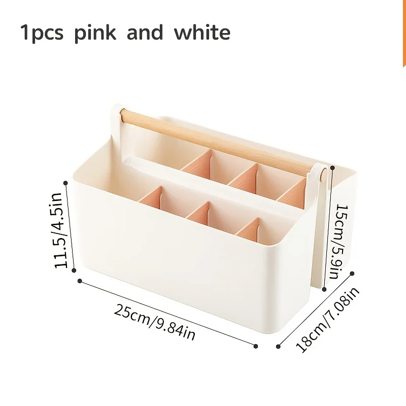 Portable Stationery  Box Marker Pen Pencil Note Book Desktop Miscellaneous  Box Student Dormitory Organization Box